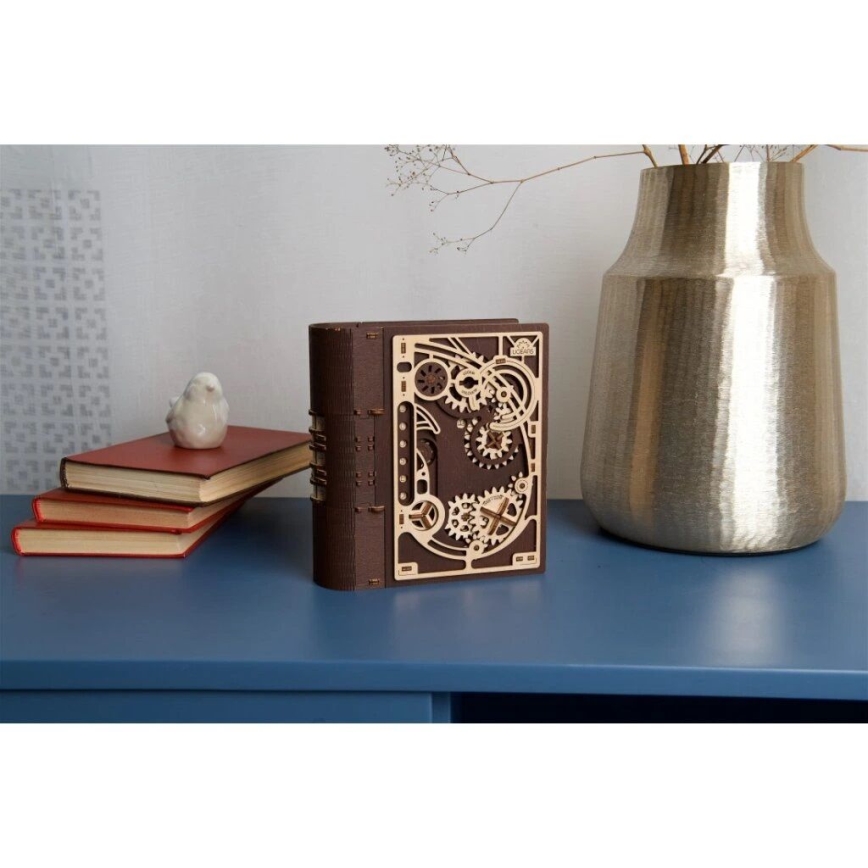 Ugears - Puzzle meccanico 3D in legno Libro dei Segreti