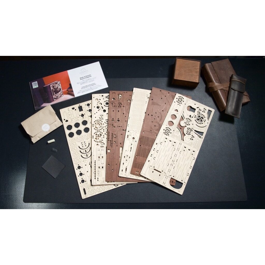 Ugears - Puzzle meccanico 3D in legno Libro dei Segreti