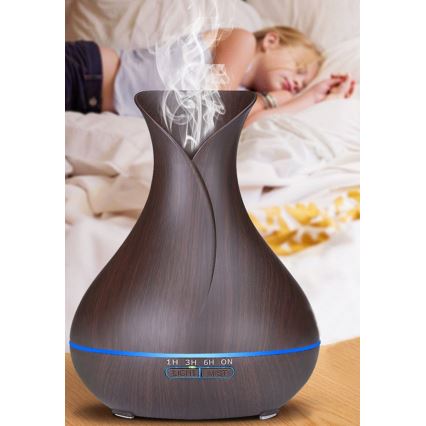 Umidificatore a LED RGB e ionizzatore d'aria 400 ml