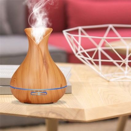 Umidificatore a LED RGB e ionizzatore d'aria 400 ml