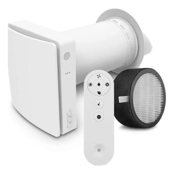 Unité de récupération de chaleur ambiante 12W Wi-Fi Tuya + télécommande