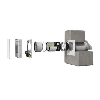 Unité de récupération de chaleur ambiante 12W Wi-Fi Tuya + télécommande