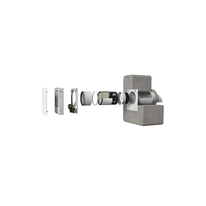 Unité de récupération de chaleur ambiante 12W Wi-Fi Tuya + télécommande