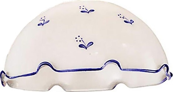 Universal-Ersatzglas NONNA E27 d 20 cm weiß/blau