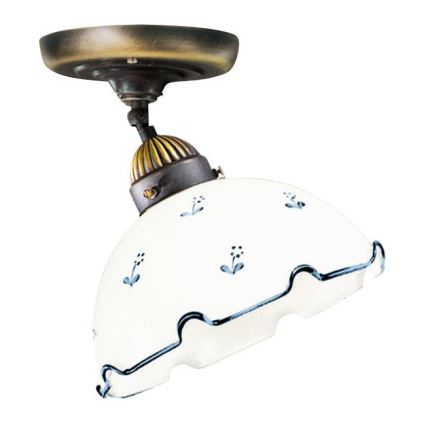 Universal-Ersatzglas NONNA E27 d 20 cm weiß/blau