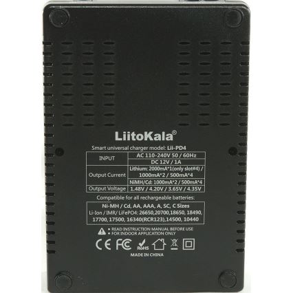 Universal-Ladegerät für A/AA/AAA/18650/20700/26650/22650 Akkus