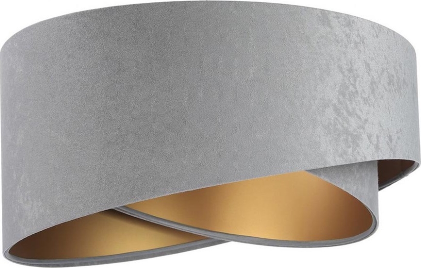 Universal-Lampenschirm GALAXY E27 d 45 cm grau/golden