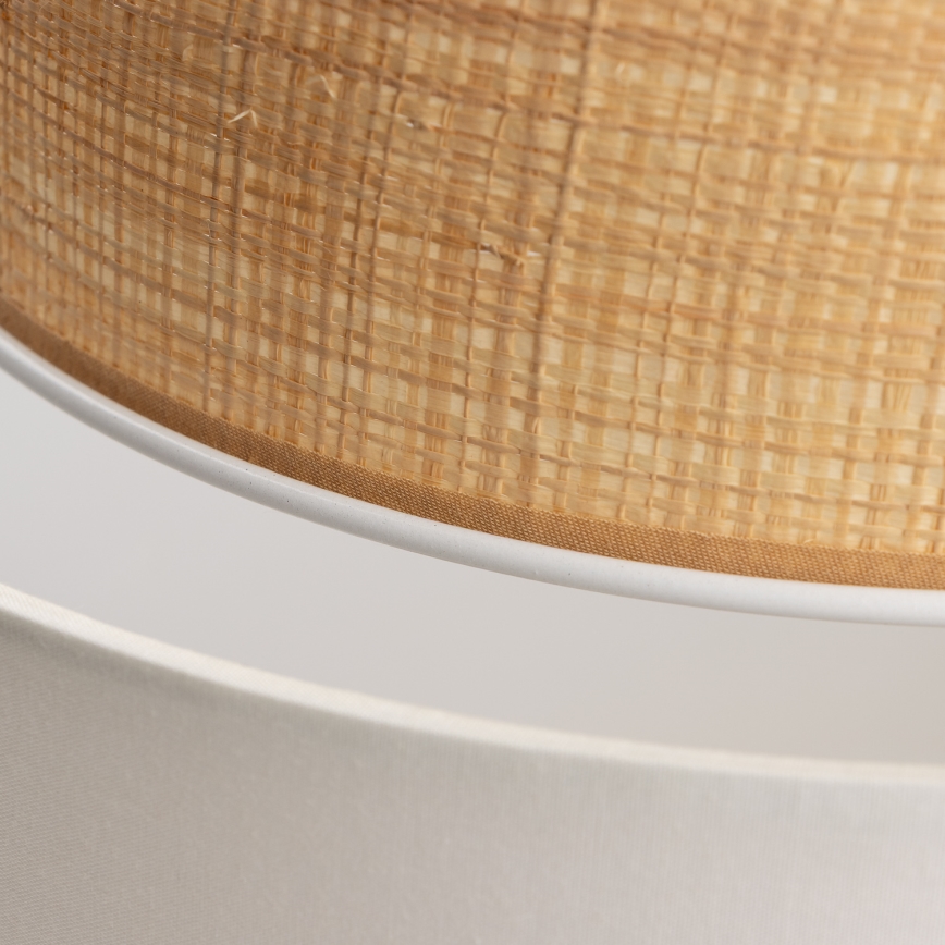 Universeller Lampenschirm KERIA Ø 30 cm beige/weiß
