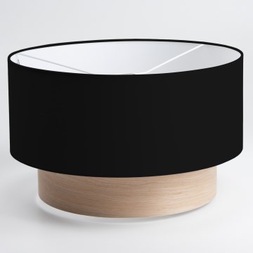 Universeller Lampenschirm KERIA Ø 50 cm schwarz/beige