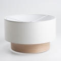 Universeller Lampenschirm KERIA Ø 50 cm weiß/beige