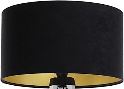 Universeller Lampenschirm STANDART E27 Ø 45 cm Schwarz/Gold