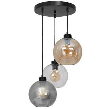 Universelles Ersatzglas SOFIA für E27, Ø 20 cm, rauchbeige