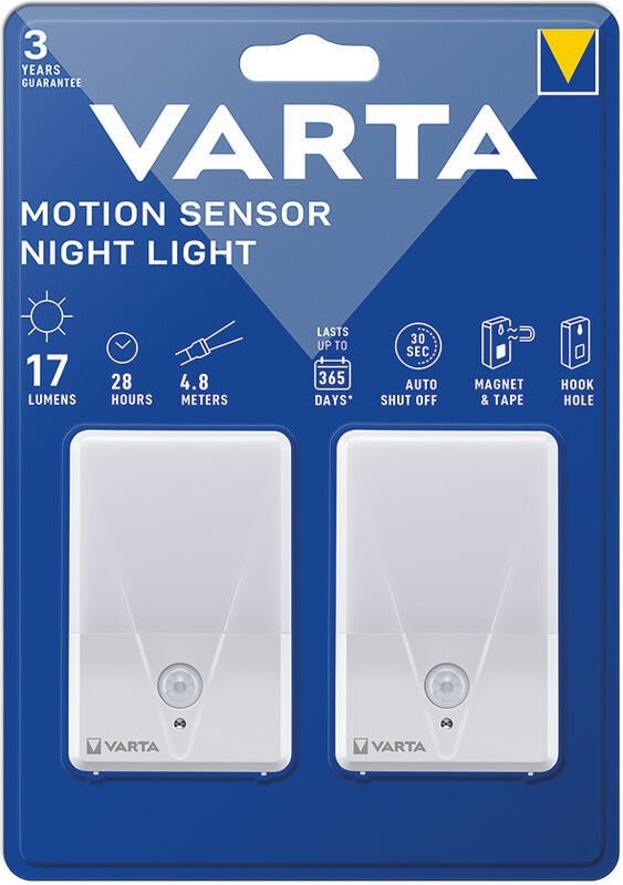 Varta 16624101402 - SET 2x LED-Orientierungsleuchte mit Sensor NIGHT LIGHT LED/3xAAA