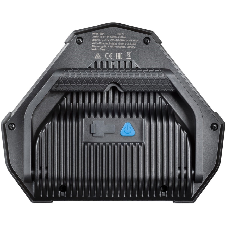 Varta 18647101401 - LED Torcia portatile WORK FLEX LED/12W/5V 5200 mAh IP54