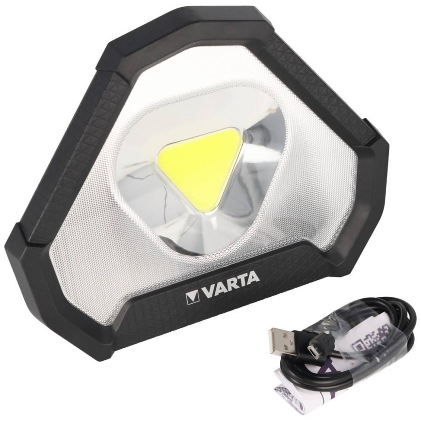 Varta 18647101401 - LED Torcia portatile WORK FLEX LED/12W/5V 5200mAh IP54