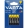 Varta 2003 - 4er-Pack Zink-Kohle-Batterien SUPER HEAVY DUTY AAA 1,5 V