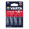 Varta 4706101404 - 4 Stk Alkalibatterie LONGLIFE AA 1,5V