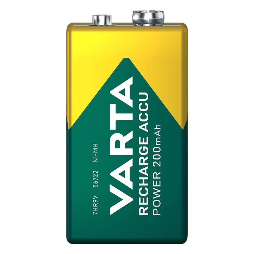 Varta 56722101401 - 1 pz Batteria ricaricabile ACCU Ni-MH/200 mAh/9 V