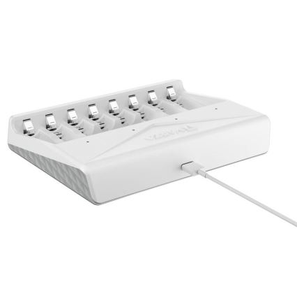 Varta 57659101401 - Chargeur pour 8 accumulateurs AA/AAA, 5 V