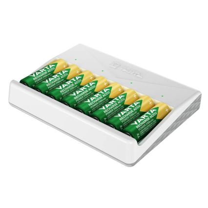 Varta 57659101401 - Chargeur pour 8 accumulateurs AA/AAA, 5 V
