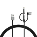 Varta 57937101111 - USB-Kabel 3in1 mit Verbindungsstück Lightning and Micro USB 2m