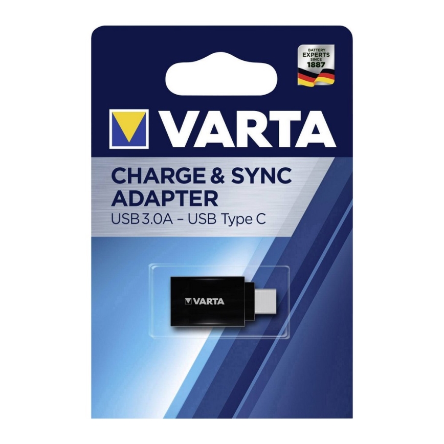 Varta 57945101401 - Adattatore USB 3.0 di tipo A a USB-C