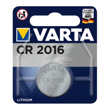 Varta 6016 - 1 Stück Lithium-Batterie CR2016 3V