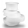 Vase 38x33x36 cm résine/blanc