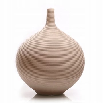 Vase en céramique beige 24 cm