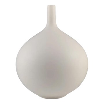 Vase en céramique blanc 24 cm