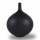 Vase en céramique noir mat de 24 cm
