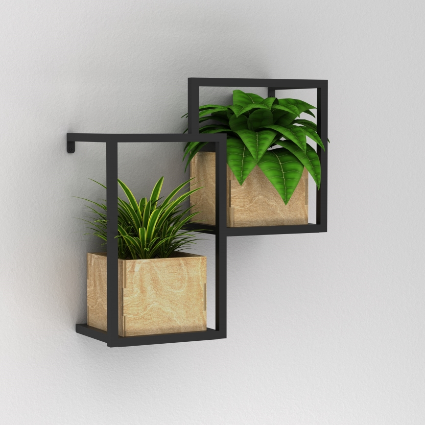 Vaso da fiori da parete 38x35,5 cm