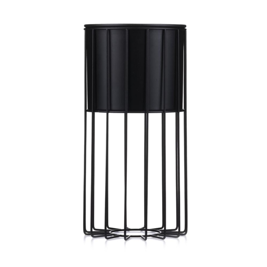 Vaso da fiori in metallo LOFT 42x20 cm nero