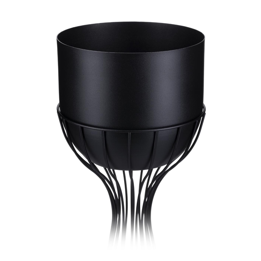 Vaso da fiori in metallo LOFT 46x20 cm nero