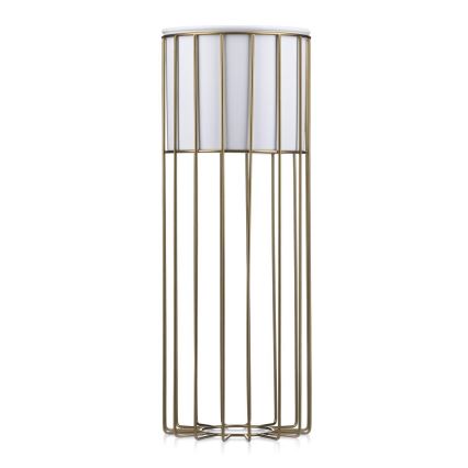 Vaso da fiori in metallo LOFT 55x20 cm oro/bianco