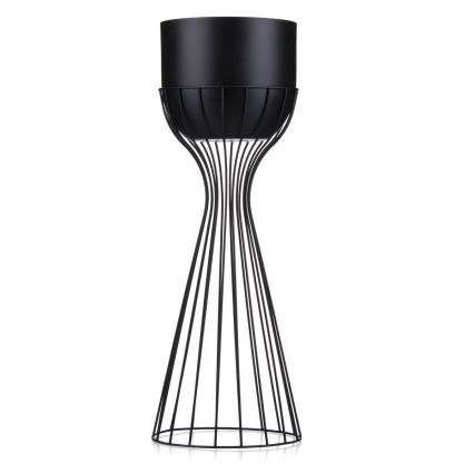 Vaso da fiori in metallo LOFT 56x20 cm nero