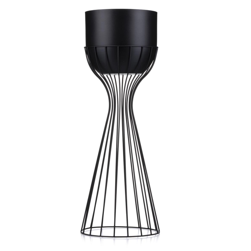 Vaso da fiori in metallo LOFT 56x20 cm nero