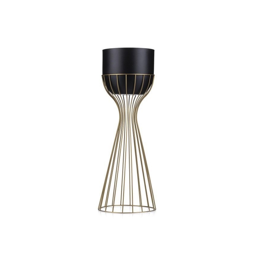 Vaso da fiori in metallo LOFT 56x20 cm oro/nero