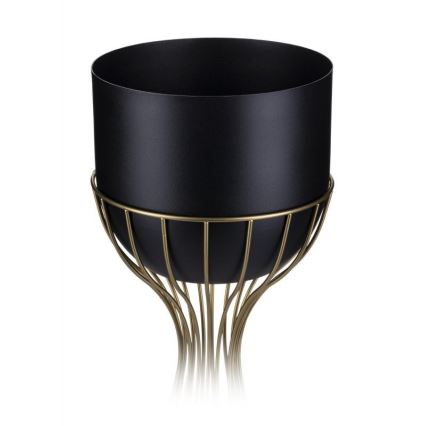 Vaso da fiori in metallo LOFT 56x20 cm oro/nero