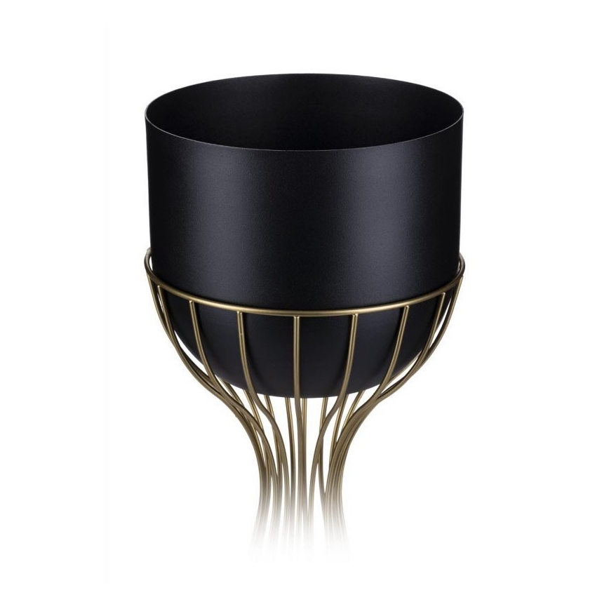 Vaso da fiori in metallo LOFT 56x20 cm oro/nero