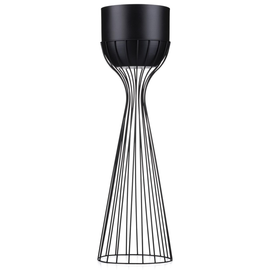 Vaso da fiori in metallo LOFT 68x20 cm nero