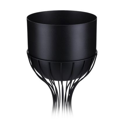 Vaso da fiori in metallo LOFT 68x20 cm nero