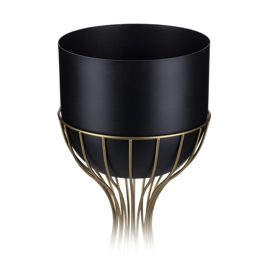Vaso da fiori in metallo LOFT 68x20 cm oro/nero