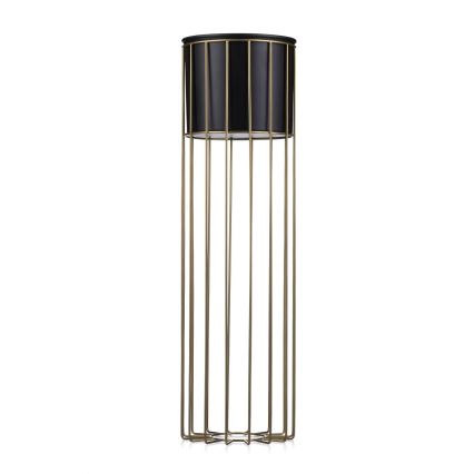 Vaso da fiori in metallo LOFT 70x20 cm oro/nero