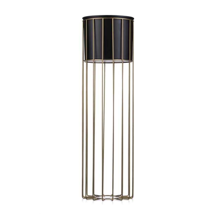 Vaso da fiori in metallo LOFT 70x20 cm oro/nero