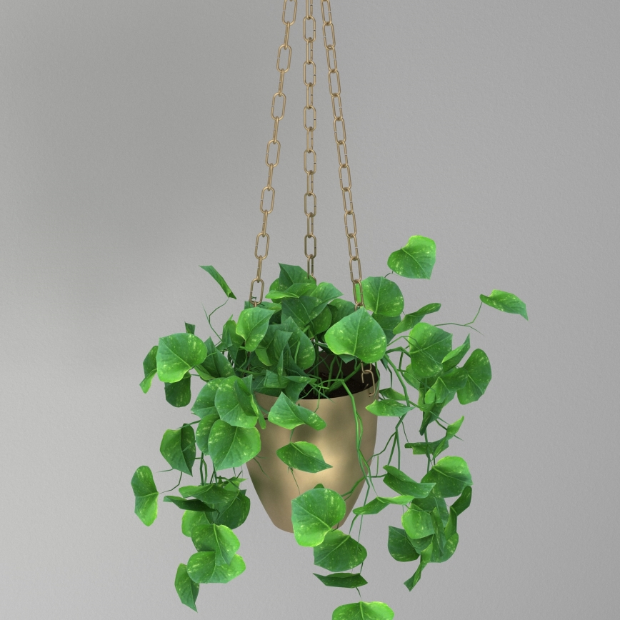 Vaso da fiori sospeso 155x17 cm oro