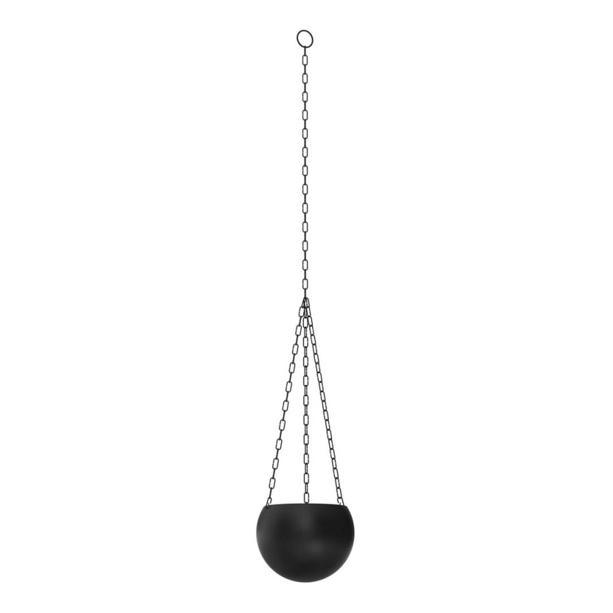 Vaso da fiori sospeso 155x27 cm nero