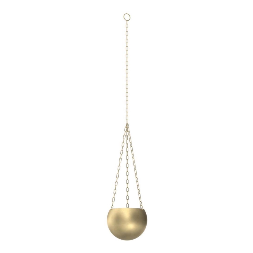 Vaso da fiori sospeso 155x27 cm oro
