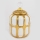 Vaso in ceramica 18,2x15 cm oro/bianco