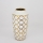 Vaso in ceramica 25x13 cm oro/bianco